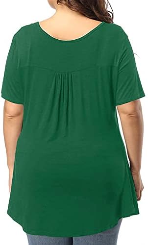 เสื้อยืดผู้หญิง Mebamook มีขนาดใหญ่ผอมสีทึบ V-neck แขนสั้นเสื้อเชิ้ตมม. เสื้อยืดด้านบนฤดูร้อนท็อปส์ซู