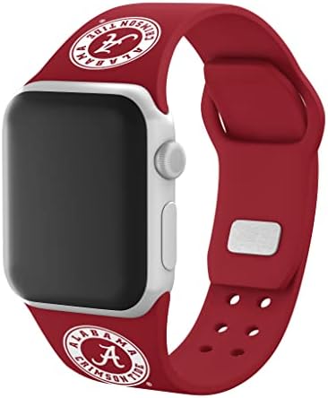 วงดนตรี Affinity Alabama Crimson Tidesilicone Sport Band เข้ากันได้กับ Apple Watch