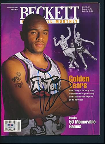 Damon Stoudamire ลงนามในนิตยสารลายเซ็น PSA/DNA AM13012 - นิตยสาร NBA ที่มีลายเซ็นต์