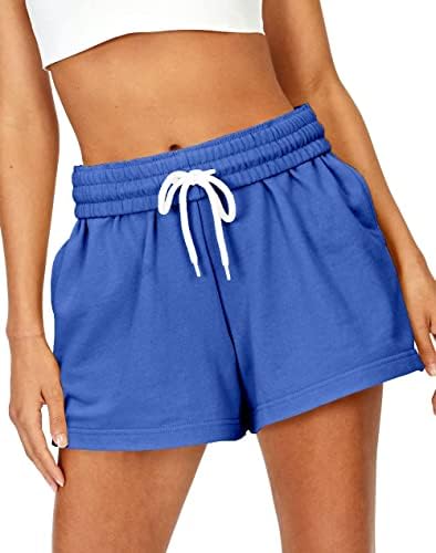 Ezymall Shot Shorts Women Lounge Summer Casual Comfy Athletic High Equisted Shorts วิ่งกางเกงขาสั้นกีฬาพร้อมกระเป๋าเงิน